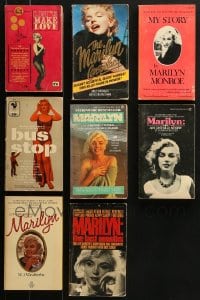 6x063 LOT OF 8 MARILYN MONROE PAPERBACK BOOKS 1950s-1980s filled with great images & information!