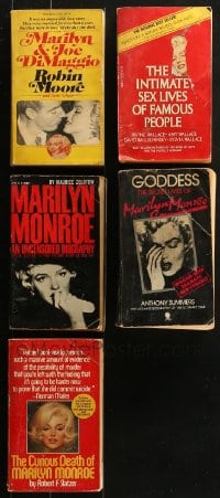 6x065 LOT OF 5 MARILYN MONROE PAPERBACK BOOKS 1960s-1980s filled with great images & information!