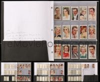 6x262 LOT OF 42 FILM STARS ENGLISH CIGARETTE CARDS 1930s all contained in plastic sleeves!