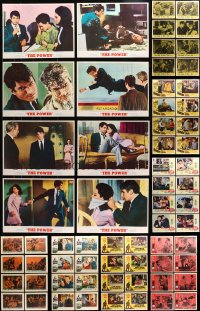 6x185 LOT OF 64 LOBBY CARDS 1960s complete sets from a variety of different movies!
