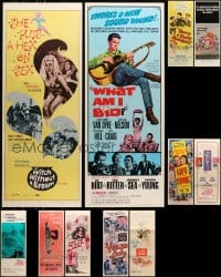 6x543 LOT OF 11 MOSTLY UNFOLDED INSERTS 1950s-1970s great images from a variety of movies!