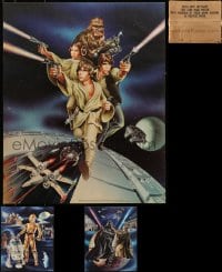 6x002 LOT OF 99 UNFOLDED STAR WARS PROCTER & GAMBLE 19X23 SPECIAL POSTERS 1977 Ken Goldammer art!
