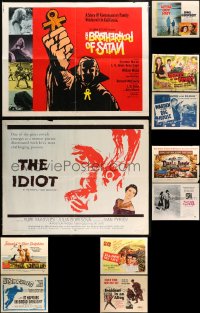 6x517 LOT OF 11 FORMERLY FOLDED HALF-SHEETS 1940s-1970s a variety of great movie images!