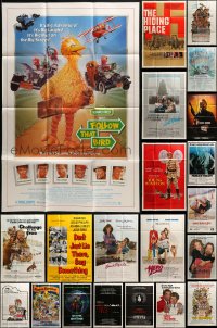 6x140 LOT OF 53 FOLDED ONE-SHEETS 1970s-1980s great images from a variety of different movies!