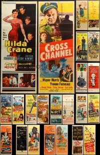 6x525 LOT OF 23 FORMERLY FOLDED INSERTS 1940s-1960s great images from a variety of movies!