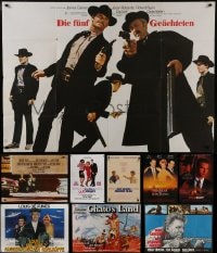 6x096 LOT OF 9 FOLDED GERMAN POSTERS 1970s-1990s great images from a variety of movies!