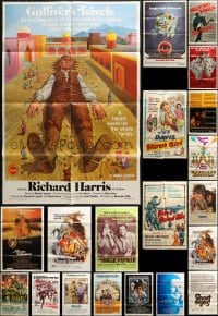 6x145 LOT OF 39 FOLDED ONE-SHEETS 1950s-1980s great images from a variety of different movies!
