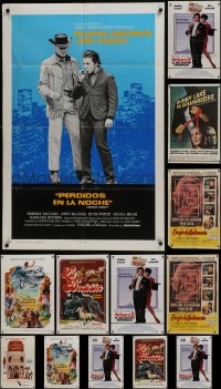 6x160 LOT OF 13 FOLDED SPANISH LANGUAGE ONE-SHEETS 1960s-1990s from a variety of movies!
