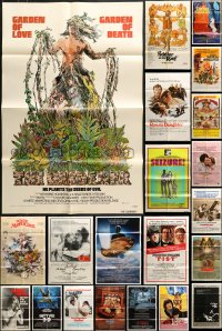 6x146 LOT OF 35 FOLDED ONE-SHEETS 1970s-1990s great images from a variety of different movies!