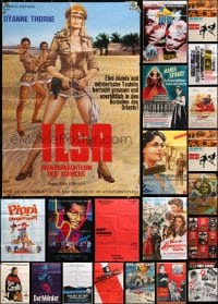 6x282 LOT OF 38 FOLDED GERMAN A1 POSTERS 1960s-1980s great images from a variety of movies!