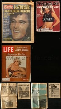 6x009 LOT OF 7 NEWSPAPERS AND MAGAZINES 1940s-1980s great images & information!