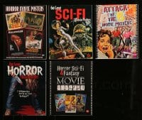 6x061 LOT OF 5 BRUCE HERSHENSON HORROR/SCI-FI SOFTCOVER MOVIE BOOKS 1990s-00s color poster images!