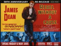 6y497 REBEL WITHOUT A CAUSE advance British quad R2005 James Dean, bad boy from a good family!