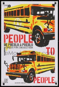 6y022 PEOPLE TO PEOPLE silkscreen Cuban 2009 Pastors For Peace trip to Cuba, art by Nelson Ponce!