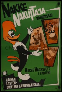 6y245 NAKKE NAKUTTAJA VAUHDISSA Finnish 1970s Woody Woodpecker, completely different art & images!