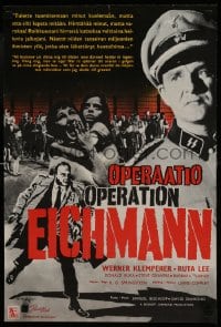 6y249 OPERATION EICHMANN Finnish 1961 World War II, the man hunt of the century for the Nazi butcher!