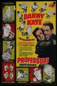 6y265 SONG IS BORN Finnish 1948 Danny Kaye & pretty Virginia Mayo, Howard Hawks, different!