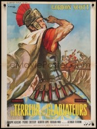 6y352 CORIOLANUS: HERO WITHOUT A COUNTRY French 24x32 1964 Ciriello art of Gordon Scott!