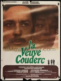 6y405 WIDOW COUDERC French 24x32 1971 cool image of Alain Delon & Simone Signoret by Ferracci!