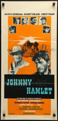 6y913 JOHNNY HAMLET Italian locandina 1968 Gilbert Roland in William Shakespeare spaghetti western!