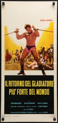 6y950 RETURN OF THE GLADIATOR Italian locandina 1971 Albertini, Il ritorno del gladiatore piu forte