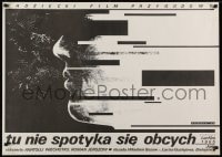 6y706 CHUZHIE ZDES NE KHODYAT Polish 27x38 1987 wild Witold Dybowski profile art!