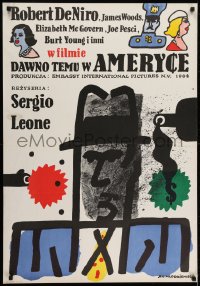 6y733 ONCE UPON A TIME IN AMERICA Polish 27x39 1986 Robert De Niro, Sergio Leone, Mlodozeniec art!