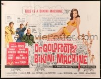 6z614 DR. GOLDFOOT & THE BIKINI MACHINE 1/2sh 1965 Vincent Price, babes with kiss & kill buttons!