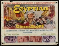 6z620 EGYPTIAN 1/2sh 1954 Michael Curtiz, art of Jean Simmons, Victor Mature & Gene Tierney!