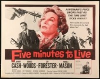 6z635 FIVE MINUTES TO LIVE 1/2sh 1961 first Johnny Cash, a woman's price drops fast!