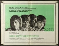 6z656 GIRL WITH GREEN EYES 1/2sh 1964 Peter Finch, Rita Tushingham, Lynn Redgrave