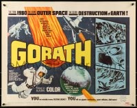 6z664 GORATH 1/2sh 1964 Ishiro Honda's Yosei Gorasu, art of the destruction of Earth in space!