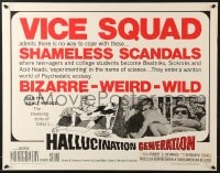 6z671 HALLUCINATION GENERATION 1/2sh 1967 Beatniks, Sickniks & Acid-Heads, bizarre, weird & wild!