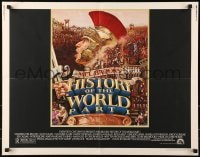 6z685 HISTORY OF THE WORLD PART I 1/2sh 1981 artwork of Roman soldier Mel Brooks by John Alvin!