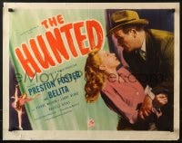 6z689 HUNTED 1/2sh 1948 image of Preston Foster trying to wrestle gun from Belita's hand!