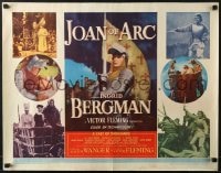 6z709 JOAN OF ARC style A 1/2sh 1948 great images of Ingrid Bergman in full armor with sword!