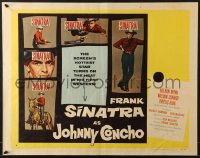 6z711 JOHNNY CONCHO style B 1/2sh 1956 images of cowboy Frank Sinatra full-length & on horseback!