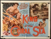 6z727 KING OF THE CORAL SEA style A 1/2sh 1956 scuba divers Chips Rafferty & Ilma Adey in Australia!
