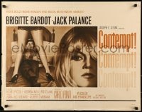 6z741 LE MEPRIS 1/2sh 1964 Jean-Luc Godard's Le Mepris, sexiest Brigitte Bardot, rare!