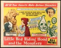 6z752 LITTLE RED RIDING HOOD & THE MONSTERS 1/2sh 1964 really wacky, sure to scare little kids!