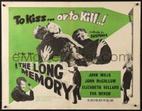 6z756 LONG MEMORY 1/2sh 1953 John Mills, John McCallum, Elizabeth Sellars, kiss or kill!