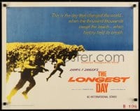 6z757 LONGEST DAY 1/2sh 1962 Zanuck's World War II D-Day movie with 42 international stars!