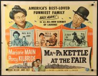 6z766 MA & PA KETTLE AT THE FAIR style A 1/2sh 1952 Marjorie Main & Percy Kilbride harness racing!
