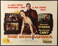 6z775 MALAGA style A 1/2sh 1954 Maureen O'Hara is a lady from nowhere, Macdonald Carey!
