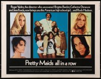 6z837 PRETTY MAIDS ALL IN A ROW 1/2sh 1971 Rock Hudson seduces high school cheerleaders!