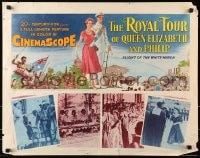 6z869 ROYAL TOUR OF QUEEN ELIZABETH & PHILIP 1/2sh 1954 Flight of the White Heron, art of Royals!