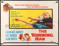 6z871 RUNNING MAN 1/2sh 1963 Carol Reed, time is running out for Laurence Harvey & Lee Remick!