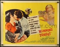 6z872 RUNNING TARGET 1/2sh 1956 Doris Dowling, Arthur Franz, taste the terror!