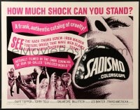 6z875 SADISMO 1/2sh 1967 AIP bizarre sadomasochism, how much shock can you stand?