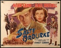 6z876 SALTY O'ROURKE style A 1/2sh 1945 Alan Ladd, Gail Russell, horse racing & gambling!